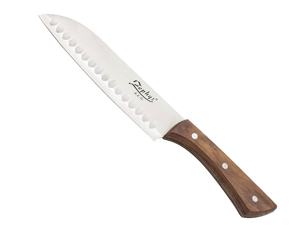 Нож Сантоку ZEPHYR ZP 1633 BS, 17.8 см, Неръждаема стомана, Дървена дръжка