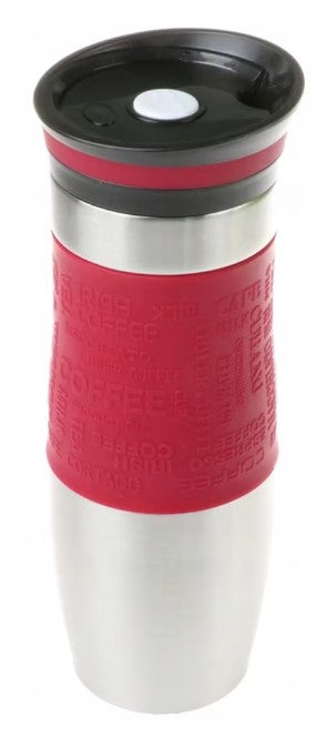 Термочаша zilner zl 4312, 480 мл, двойни стени, силиконова обвивка, неръждаема стомана, различни цветове