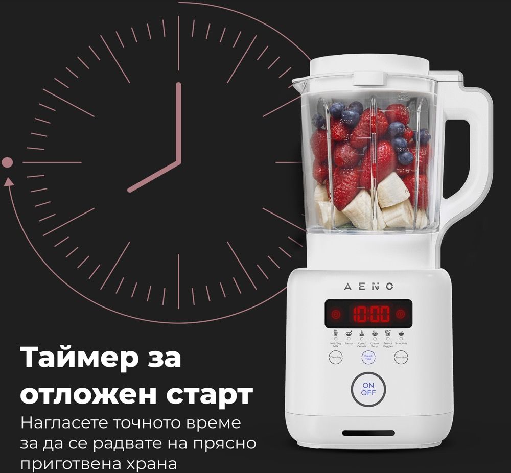 Блендер AENO - TB2, 1.75 l, 6 степени, 800W, бял