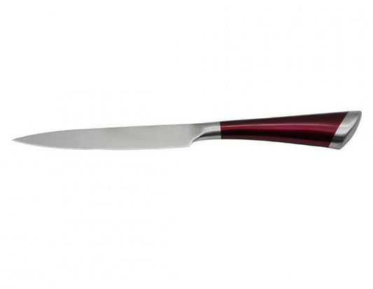 Nóż uniwersalny ZEPHYR ZP 1633 PU, 12,7 cm, Stal nierdzewna, Czerwony 