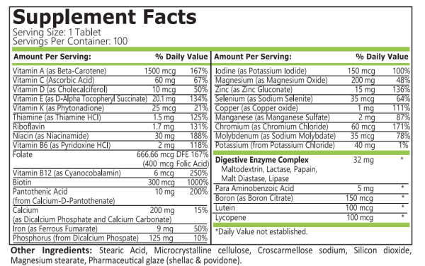 Pure Nutrition - DAILY VITAMINS - 100 Таблетки